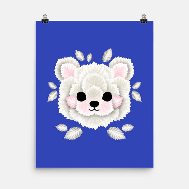 Polar Bear Of Leaves-none matte poster-NemiMakeit