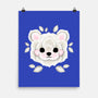 Polar Bear Of Leaves-none matte poster-NemiMakeit