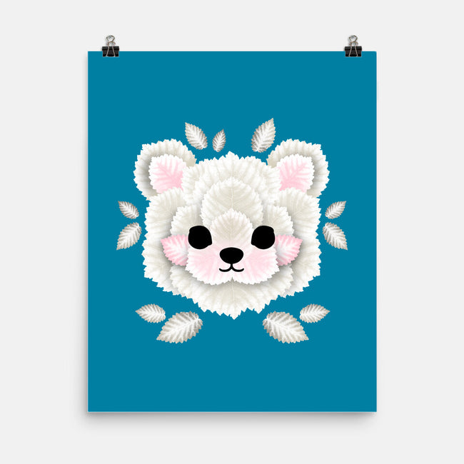Polar Bear Of Leaves-none matte poster-NemiMakeit