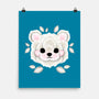 Polar Bear Of Leaves-none matte poster-NemiMakeit