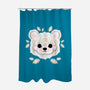 Polar Bear Of Leaves-none polyester shower curtain-NemiMakeit