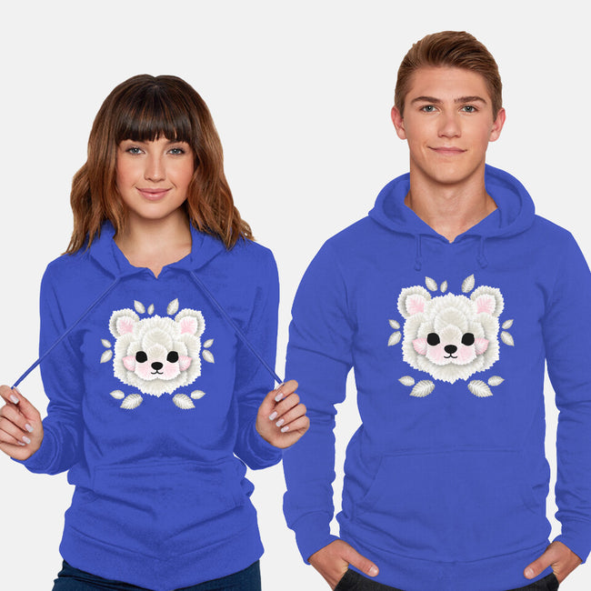 Polar Bear Of Leaves-unisex pullover sweatshirt-NemiMakeit