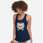 Polar Bear Of Leaves-womens racerback tank-NemiMakeit