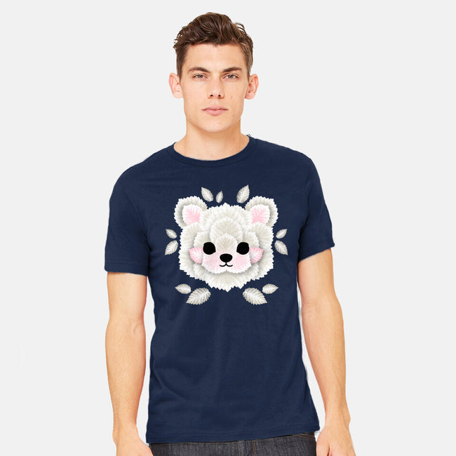 Polar Bear Of Leaves-mens heavyweight tee-NemiMakeit