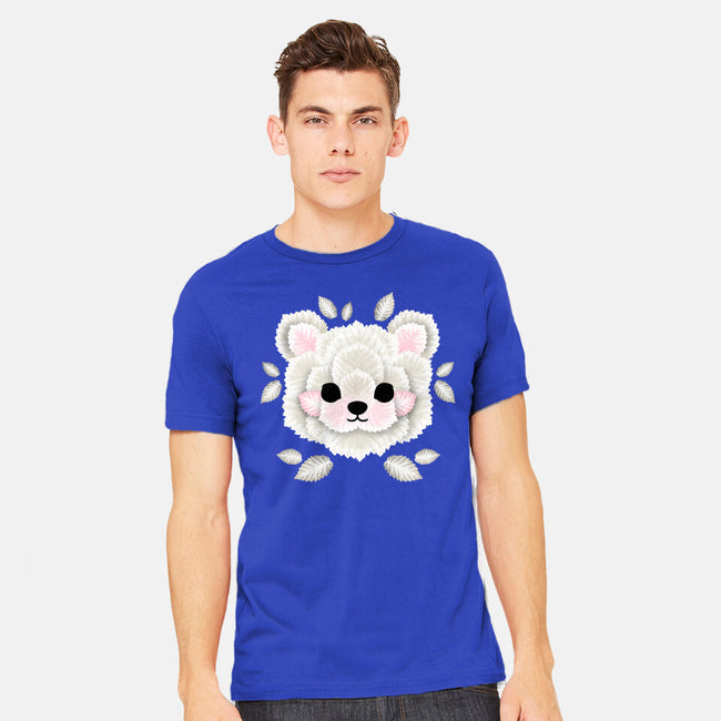 Polar Bear Of Leaves-mens heavyweight tee-NemiMakeit