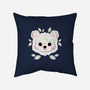 Polar Bear Of Leaves-none removable cover w insert throw pillow-NemiMakeit