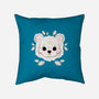 Polar Bear Of Leaves-none removable cover w insert throw pillow-NemiMakeit