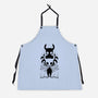 The Knight And The Shade-unisex kitchen apron-Alundrart
