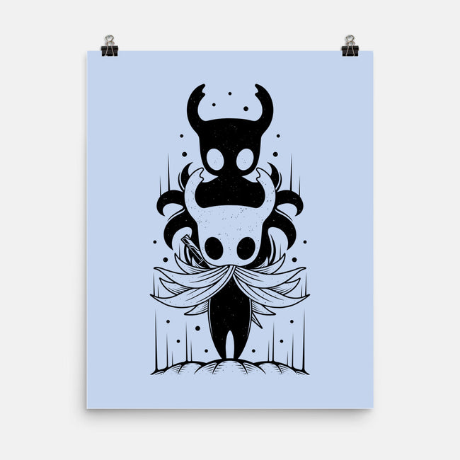 The Knight And The Shade-none matte poster-Alundrart