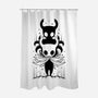 The Knight And The Shade-none polyester shower curtain-Alundrart