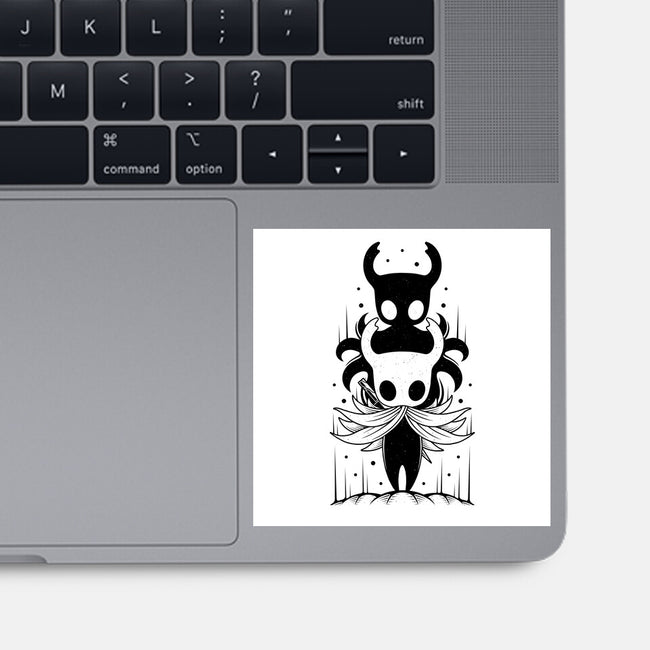 The Knight And The Shade-none glossy sticker-Alundrart