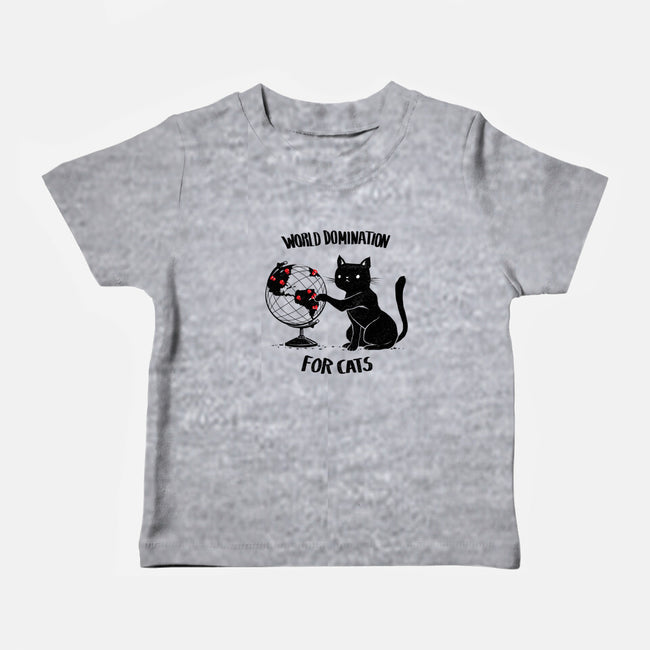 World Domination For Cats-baby basic tee-tobefonseca