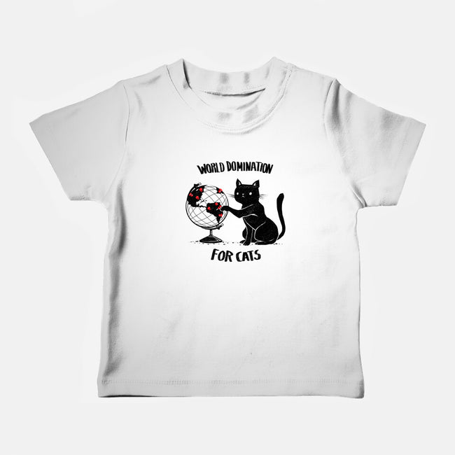 World Domination For Cats-baby basic tee-tobefonseca