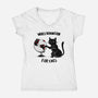 World Domination For Cats-womens v-neck tee-tobefonseca