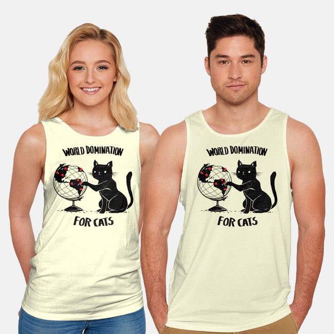 World Domination For Cats-unisex basic tank-tobefonseca