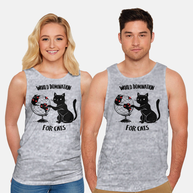 World Domination For Cats-unisex basic tank-tobefonseca