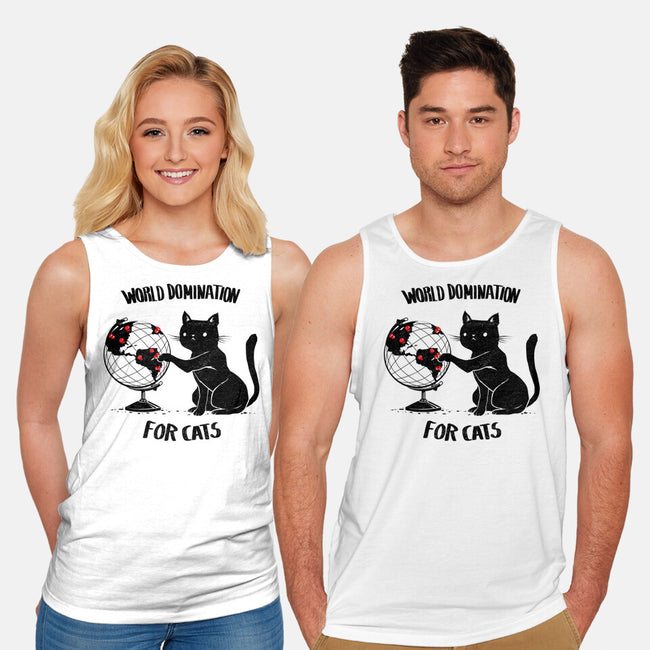 World Domination For Cats-unisex basic tank-tobefonseca