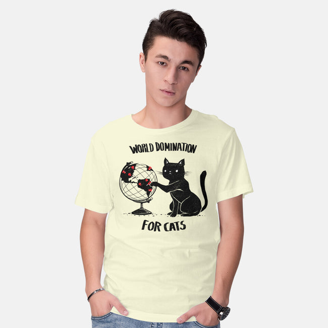 World Domination For Cats-mens basic tee-tobefonseca
