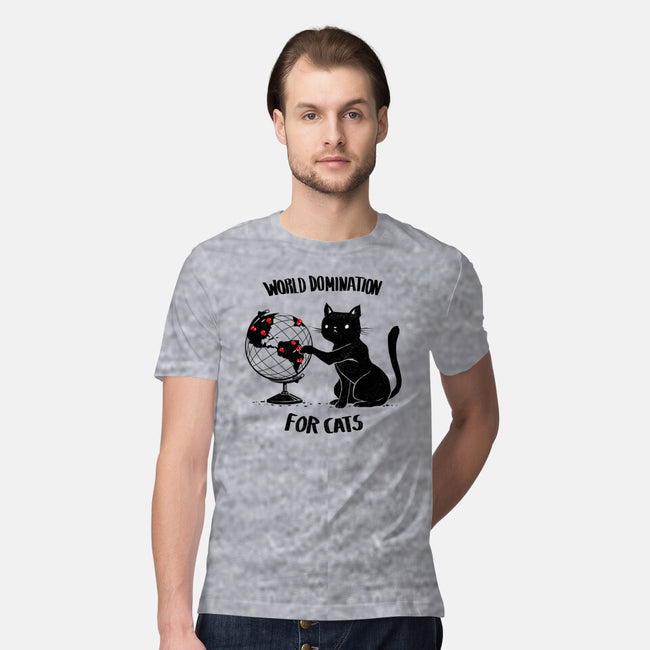 World Domination For Cats-mens premium tee-tobefonseca