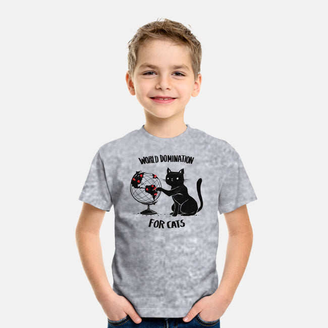 World Domination For Cats-youth basic tee-tobefonseca