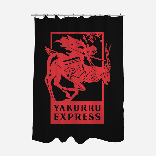 Yakurru Express-none polyester shower curtain-RamenBoy