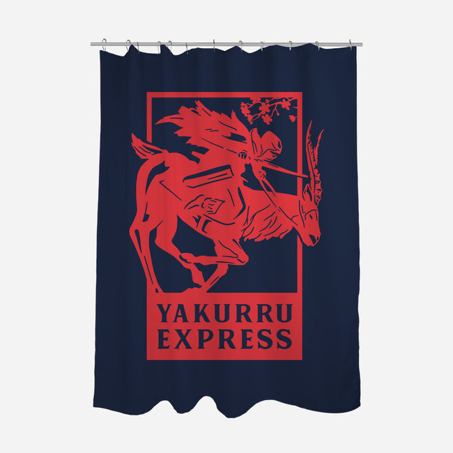 Yakurru Express-none polyester shower curtain-RamenBoy