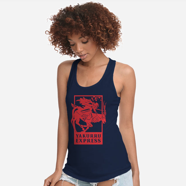Yakurru Express-womens racerback tank-RamenBoy