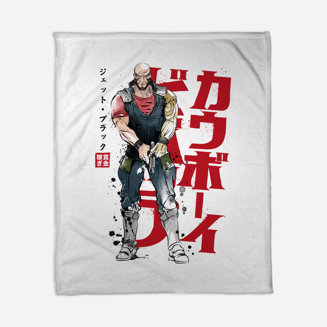 Jet Sumi-E-none fleece blanket-DrMonekers