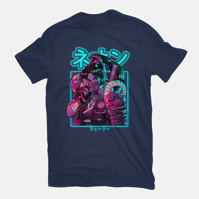 Neon Fury-mens basic tee-Bruno Mota