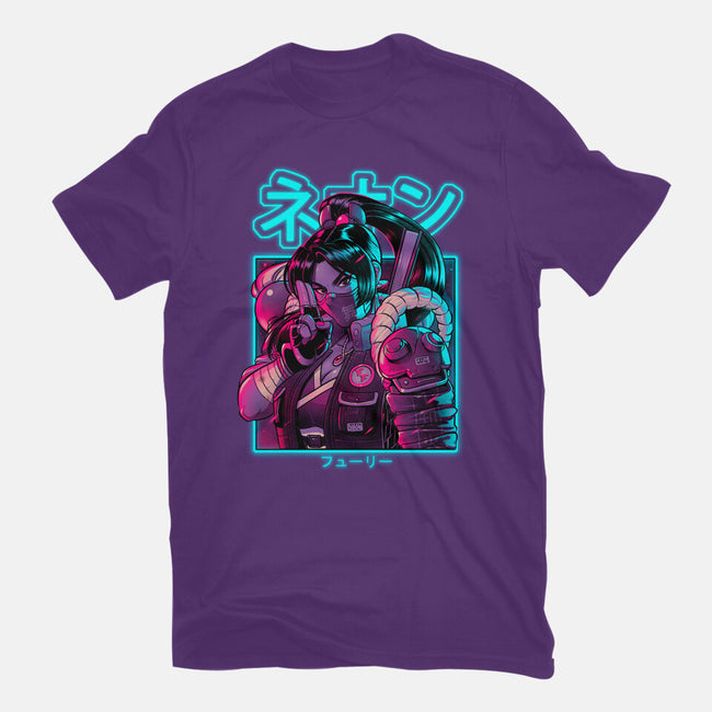 Neon Fury-mens basic tee-Bruno Mota
