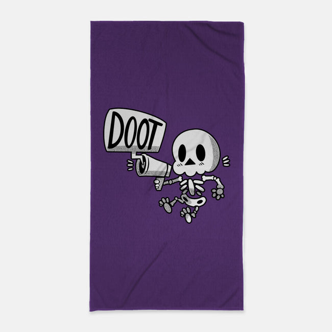 DOOT Skeleton-none beach towel-TechraNova