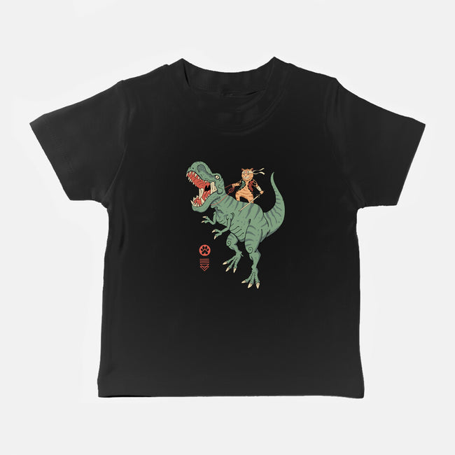T-Rex Catana-baby basic tee-vp021