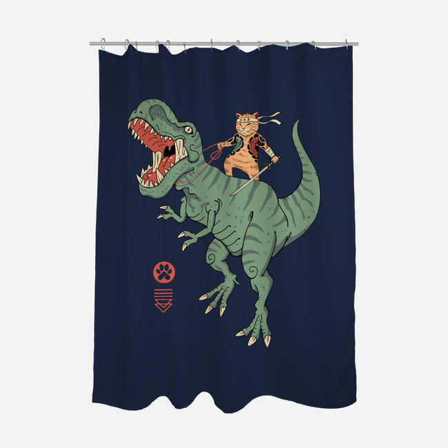 T-Rex Catana-none polyester shower curtain-vp021