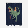 T-Rex Catana-none polyester shower curtain-vp021