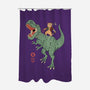 T-Rex Catana-none polyester shower curtain-vp021