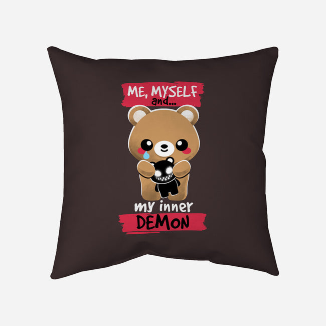 My Inner Demon-none removable cover w insert throw pillow-NemiMakeit