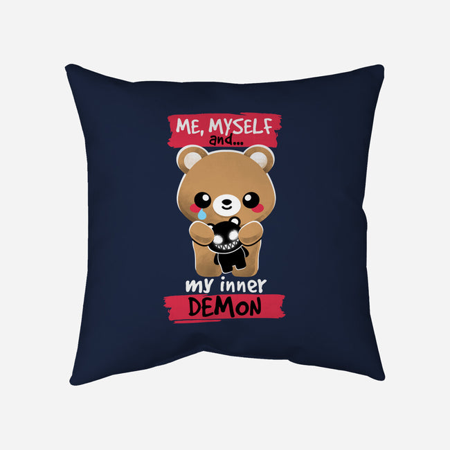 My Inner Demon-none removable cover w insert throw pillow-NemiMakeit