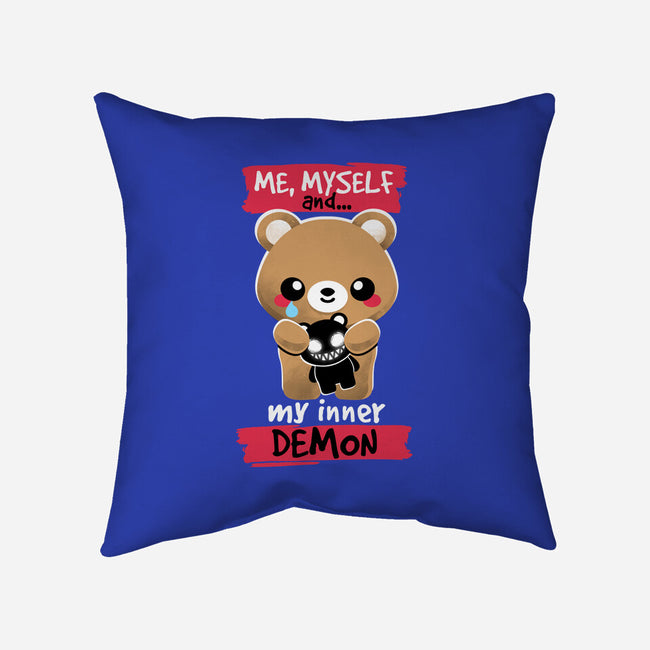 My Inner Demon-none removable cover w insert throw pillow-NemiMakeit
