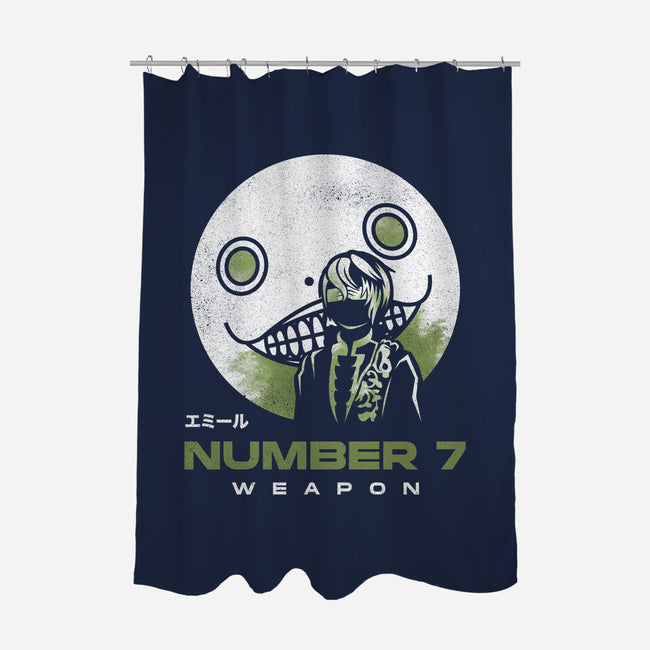 Emil Weapon Number 7-none polyester shower curtain-Logozaste