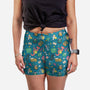 Dungeons And Patterns-womens all over print sleep shorts-queenmob