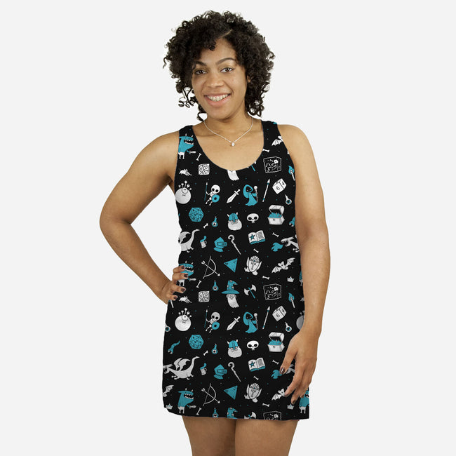 I Love Gaming-womens all over print racerback dress-queenmob