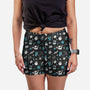 I Love Gaming-womens all over print sleep shorts-queenmob