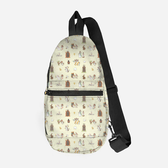 Holy Grail-none all over print sling bag-queenmob