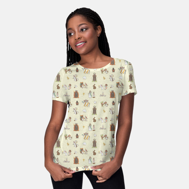 Holy Grail-womens all over print crew neck tee-queenmob