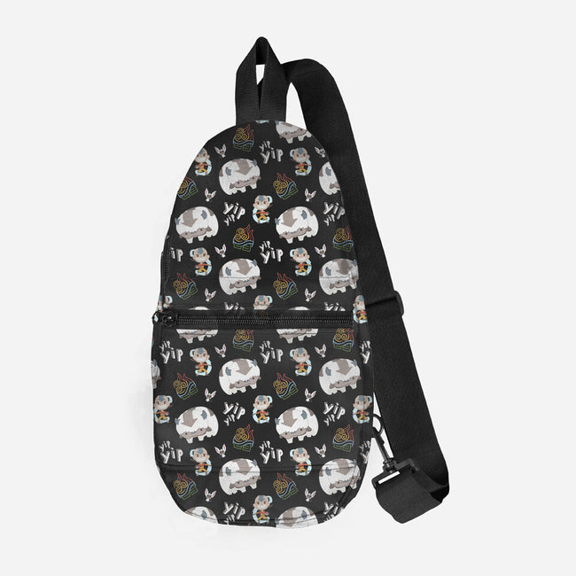 Bender On Repeat-none all over print sling bag-StinkPad