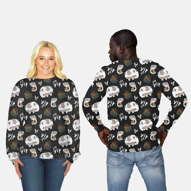 Bender On Repeat-unisex all over print crew neck sweatshirt-StinkPad