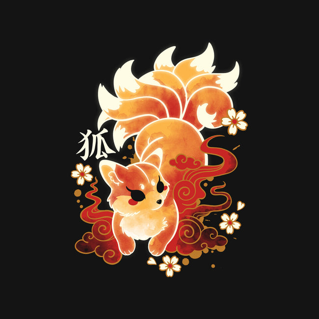 Kitsune Kawaii-none removable cover w insert throw pillow-NemiMakeit