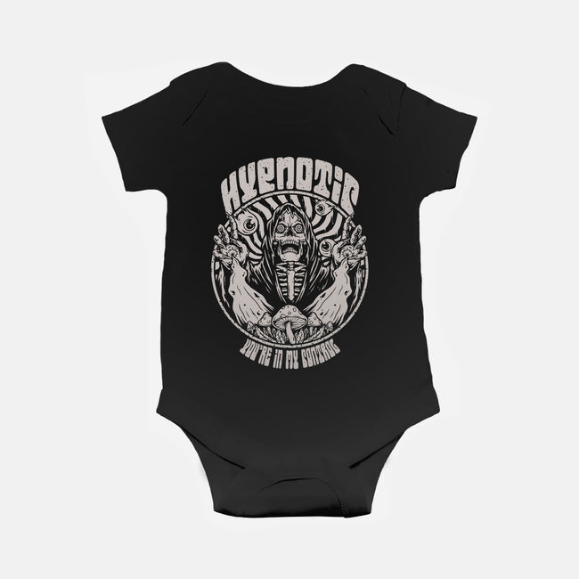 Hypnotic Skull-baby basic onesie-Slikfreakdesign