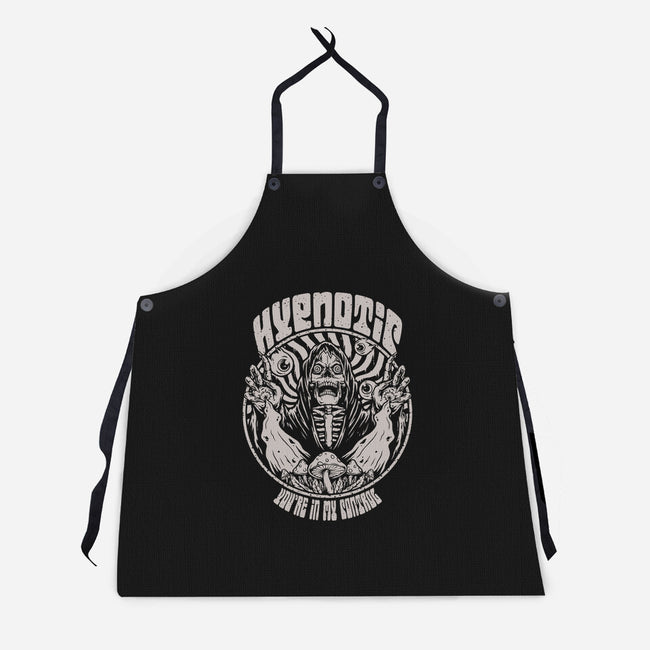 Hypnotic Skull-unisex kitchen apron-Slikfreakdesign