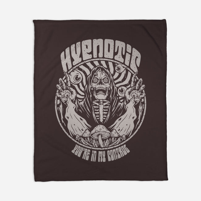 Hypnotic Skull-none fleece blanket-Slikfreakdesign